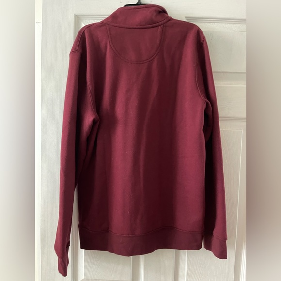 Croft and Barrow Extra soft half zip pullover-like new- burgundy- size small - Picture 3 of 3